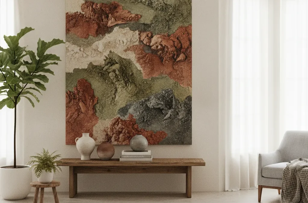Art et biophilie, intégrer une œuvre au décor naturel - art biophilie decor interieur